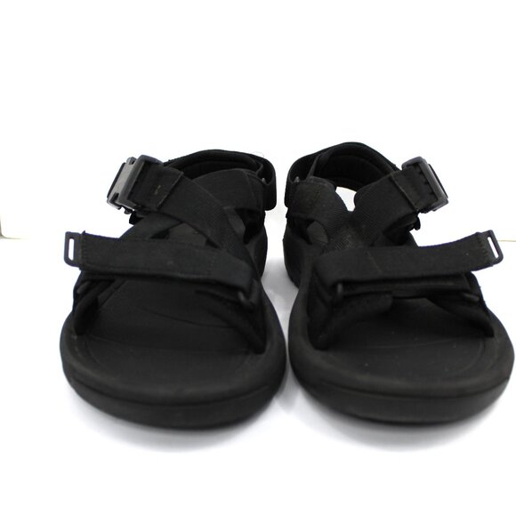 Teva Mens Black Hurricane Verge Strappy Hiking Sandals 1121534 Size 11 Light Use main image 6